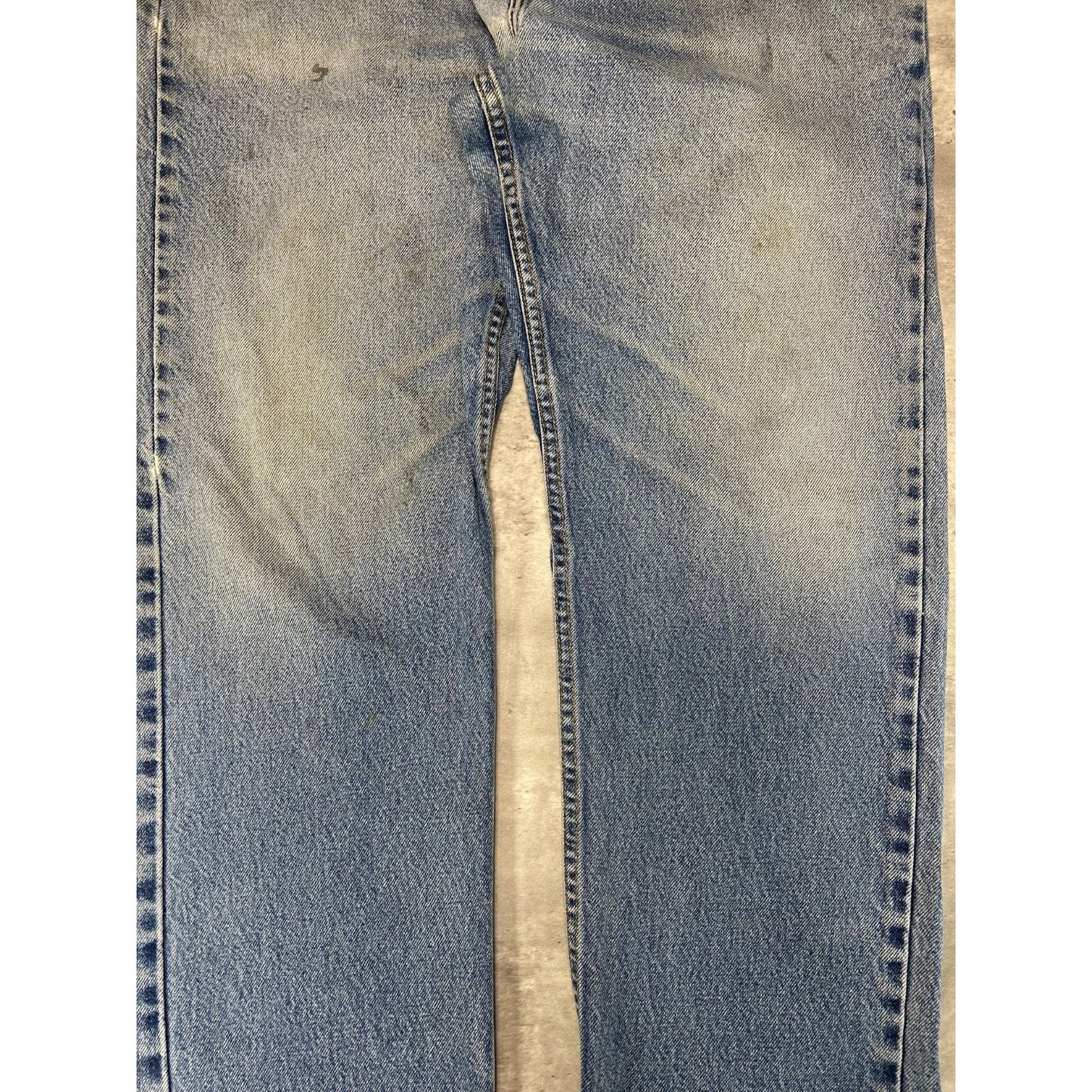 Vintage 90s Levis 505 Red Tab Light Wash Denim Pants Size 37