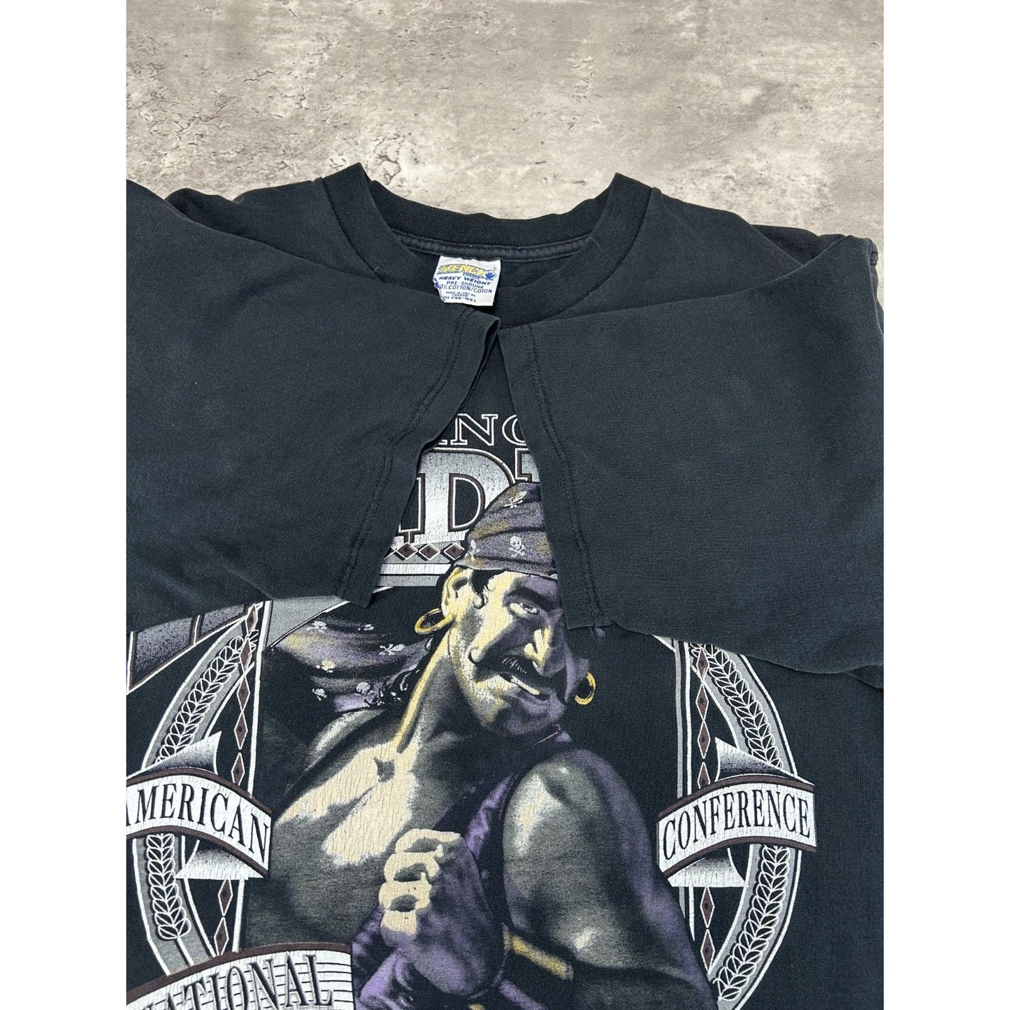 Vintage 1994 Los Angeles Raiders NFL Character Graphic T-Shirt Size XL