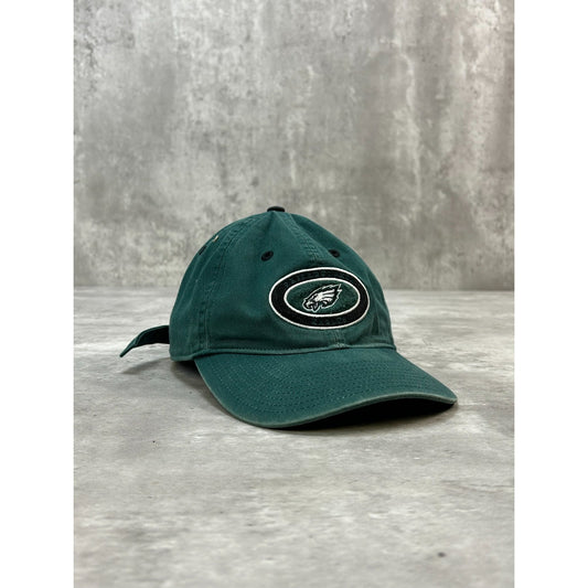 Vintage Philadelphia Eagles NFL Embroidered Logo Football Strapback Hat OSFA