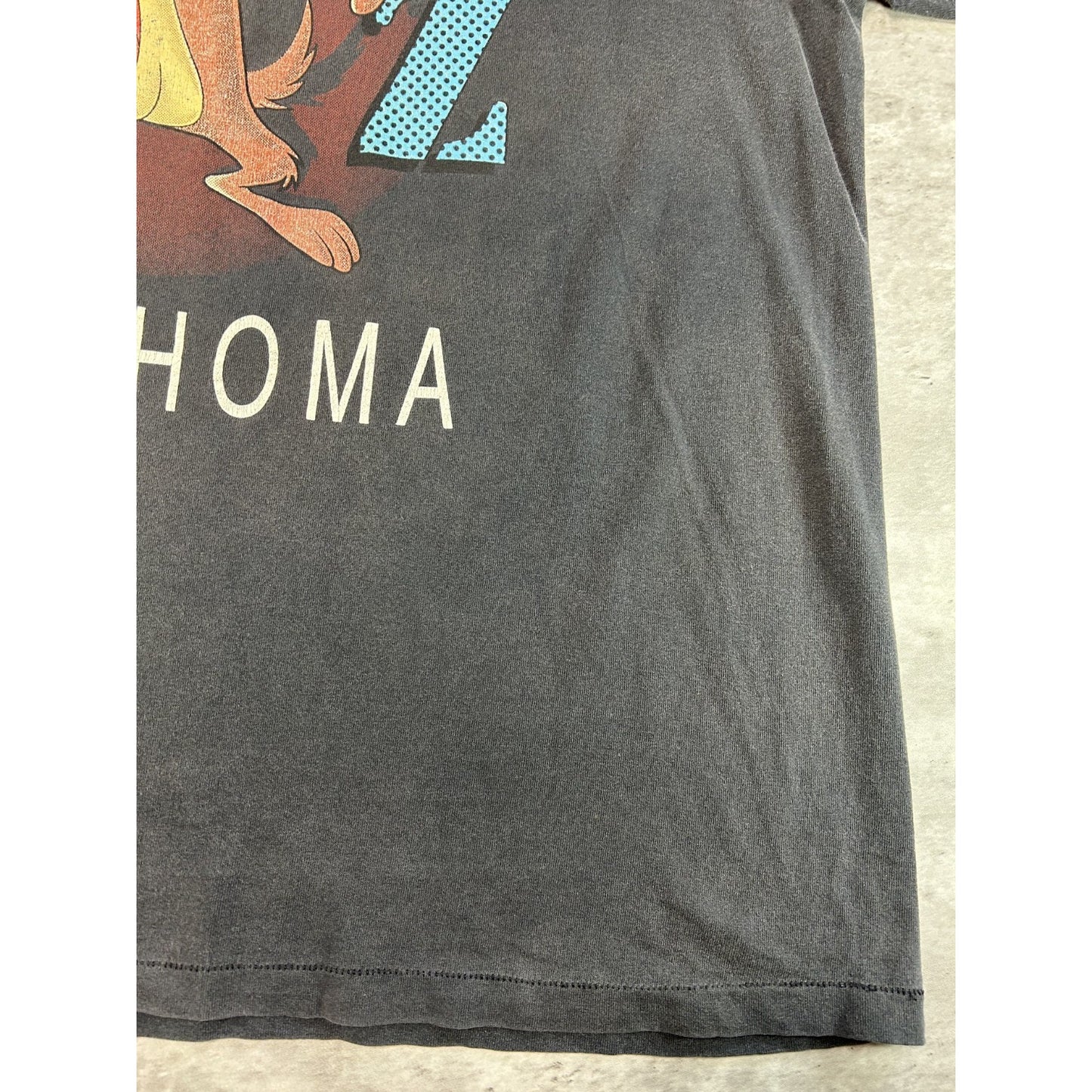 Vintage 1994 Looney Tunes Taz Oklahoma TV Show Promo Graphic T-Shirt Size XL
