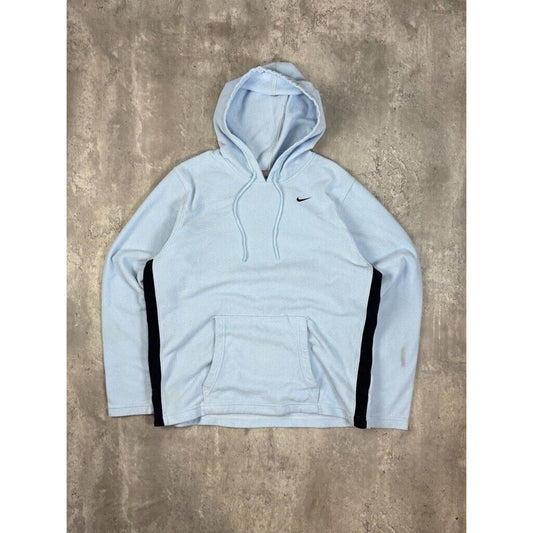 Vintage Womens Nike Embroidered Swoosh Two Tone Hooded Sweatshirt Size Medium