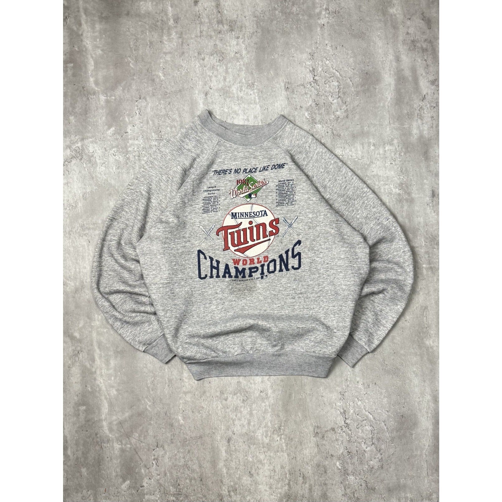 Vintage 1987 Minnesota Twins MLB World Series Champs Sweatshirt Size Large