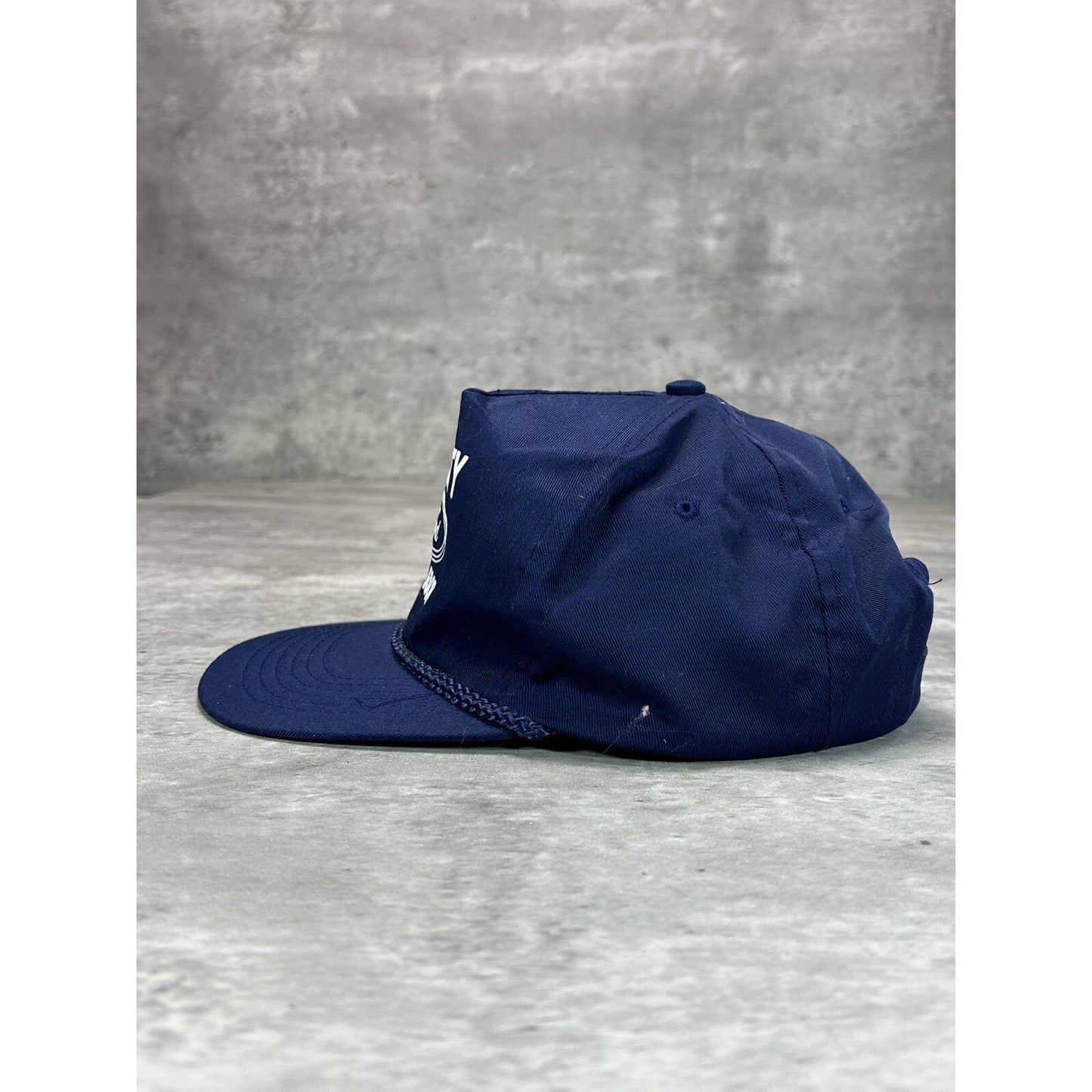 Vintage Varsity Ford Ann Arbor Graphic Spellout Logo Snapback Hat OSFA Blue
