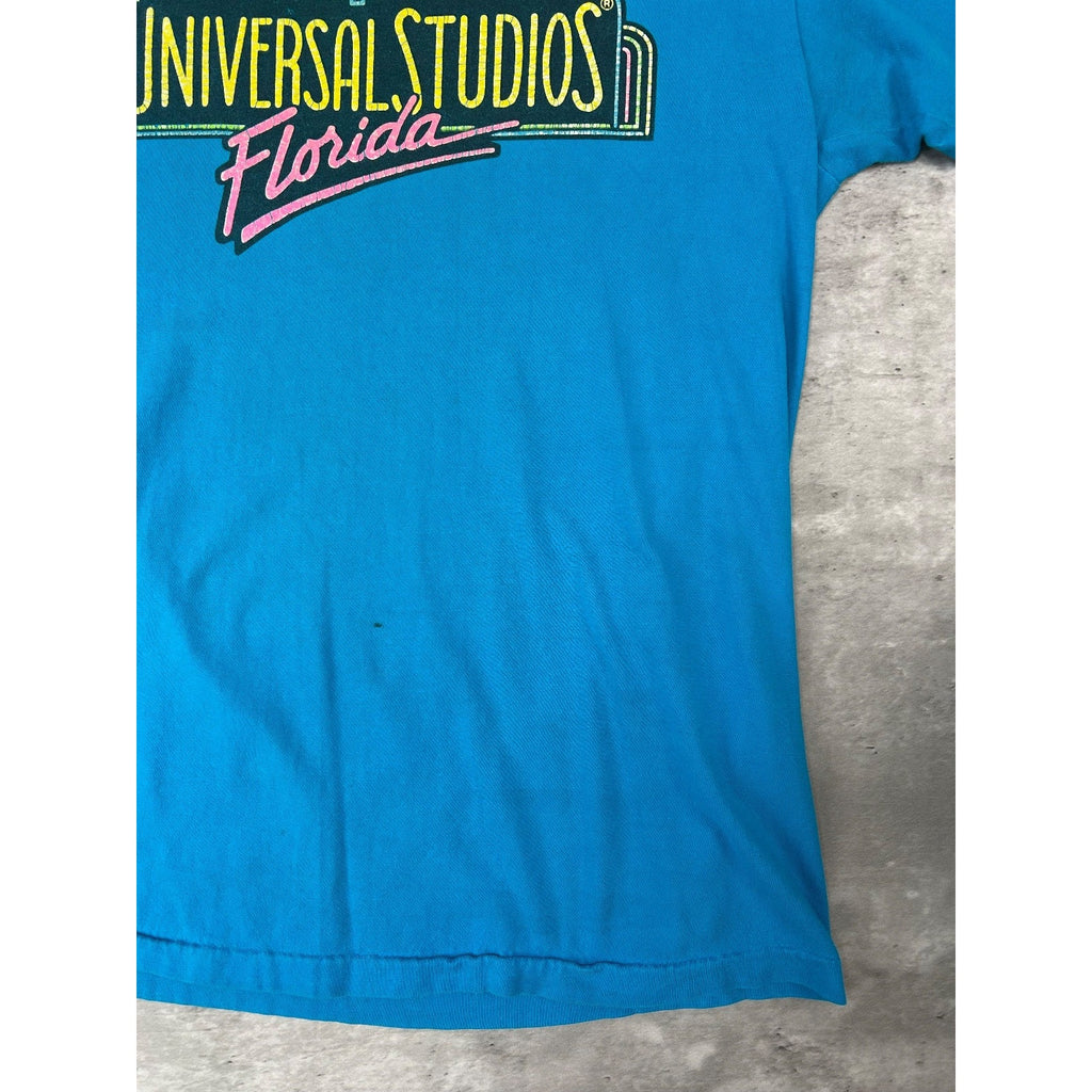 Vintage 90s Universal Studios Florida Spellout Destination Graphic T-Shirt Med