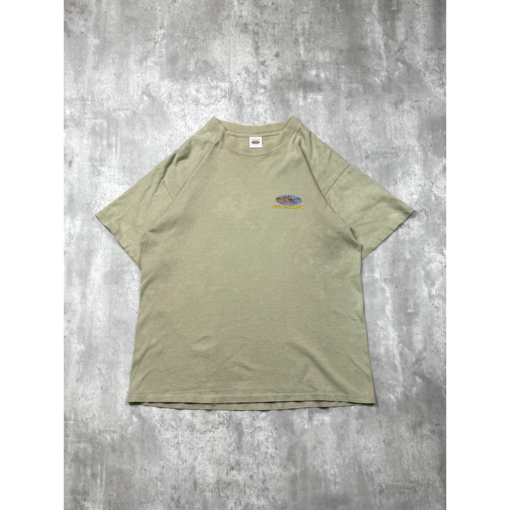 Vintage Y2K Quiksilver Gear Logo Graphic T-Shirt Size Large