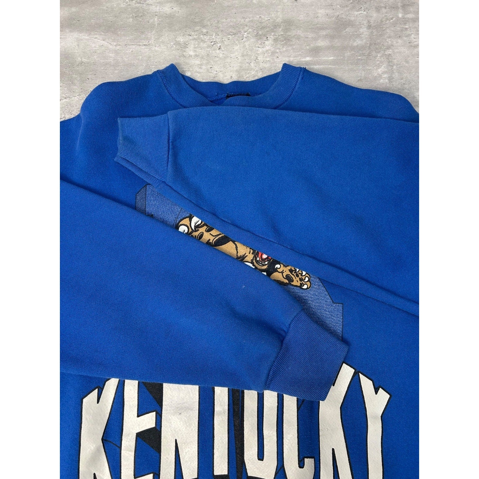 Vintage 1991 Kentucky Wildcats NCAA Collegiate Graphic Sweatshirt Size XL