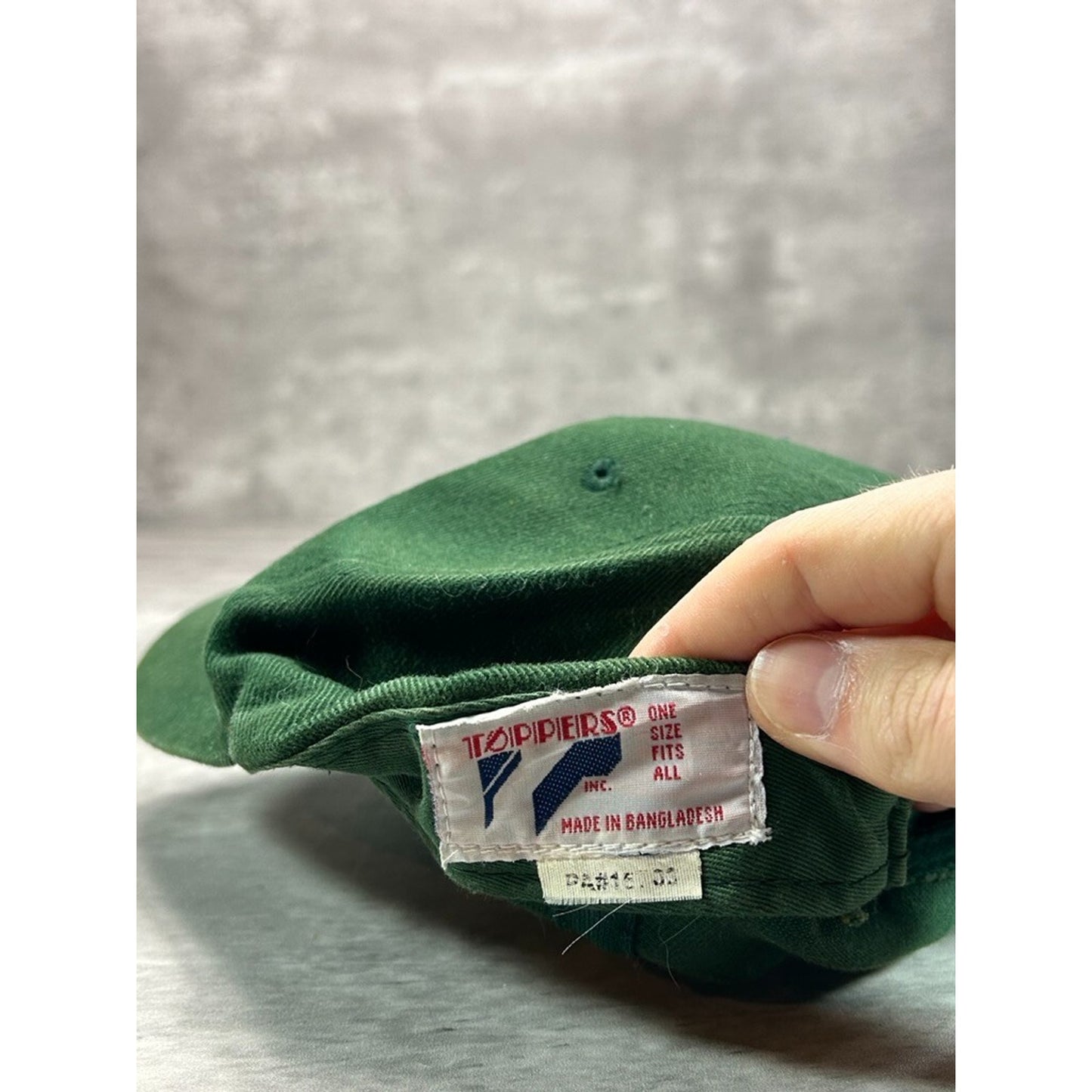 Vintage John Deere Embroidered Logo Snapback Hat OSFA Green