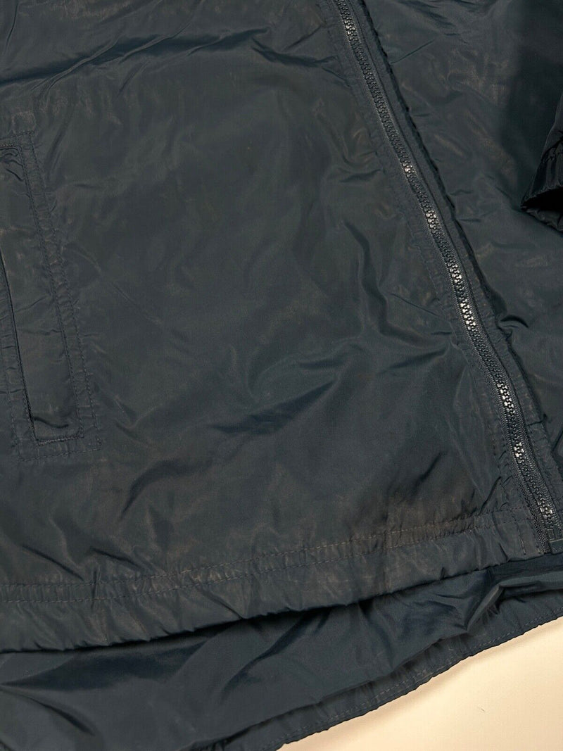 Vintage 90s Adidas Fleece Lined Embroidered Nylon 3 Stripe Jacket Size XL