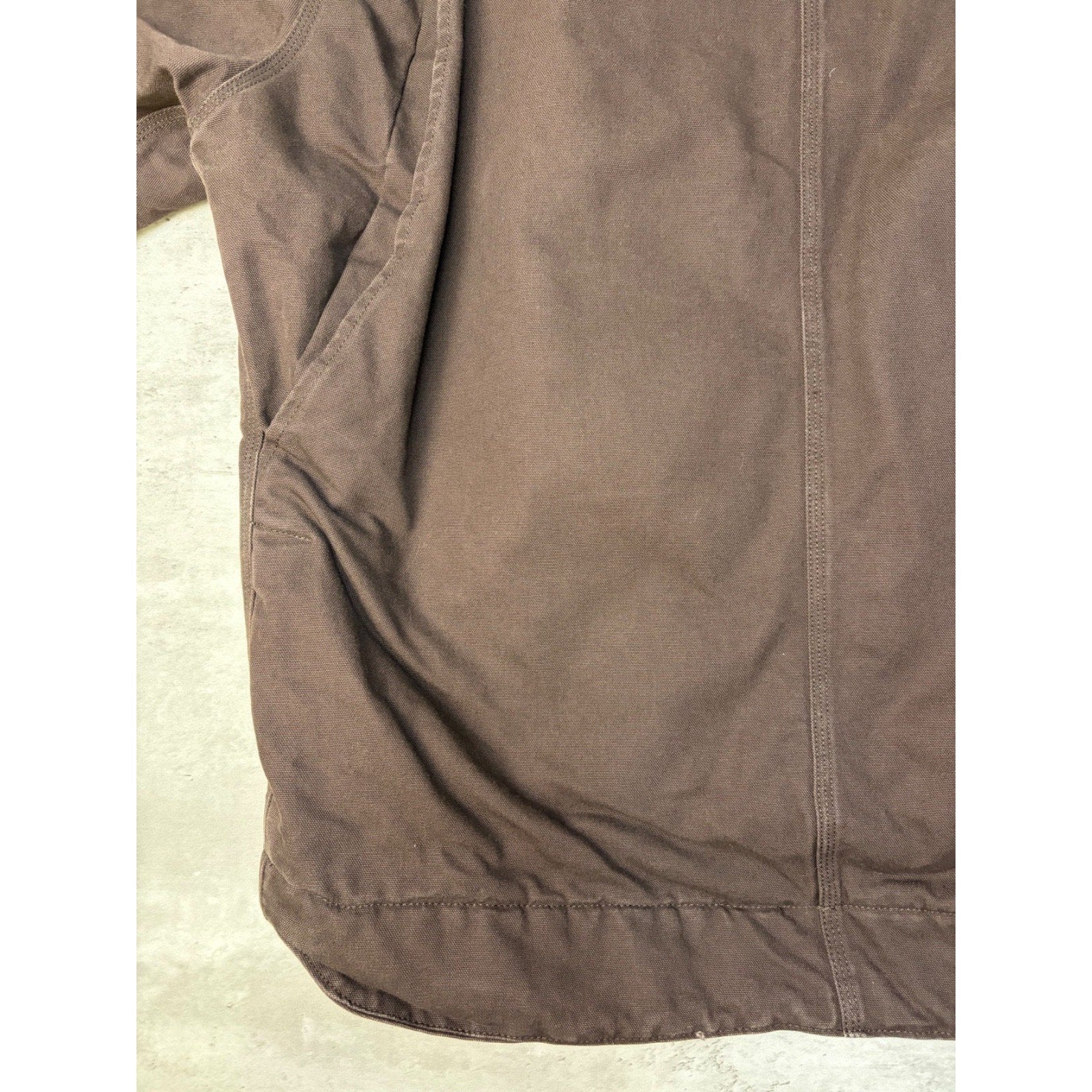 Carhartt Relaxed Fit Fleece Lined Hooded Chore Style Workwear Jacket Size XL