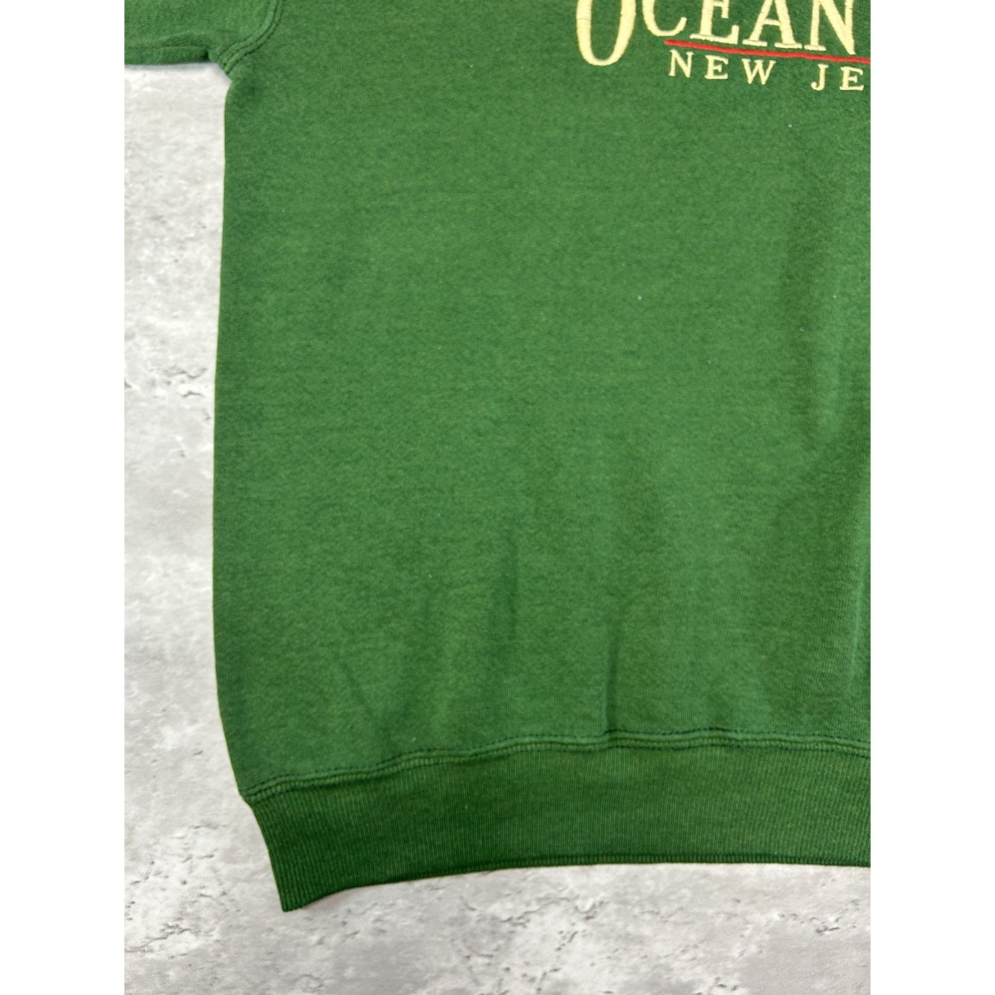 Vintage 90s Ocean City Embroidered Spellout Destination Sweatshirt Size Large