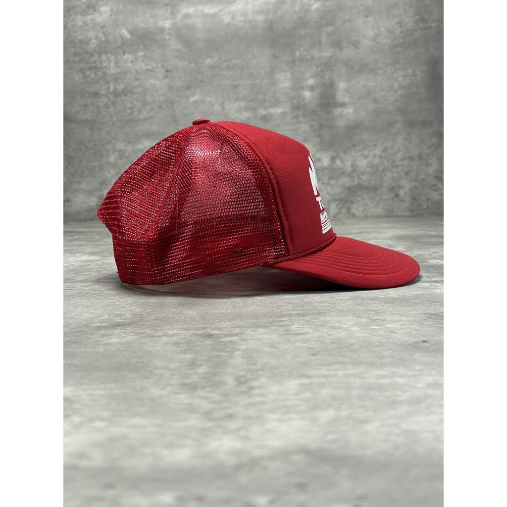 Vintage 90s Mac Tools Motorsports Spellout Graphic Trucker Snapback Hat OSFA