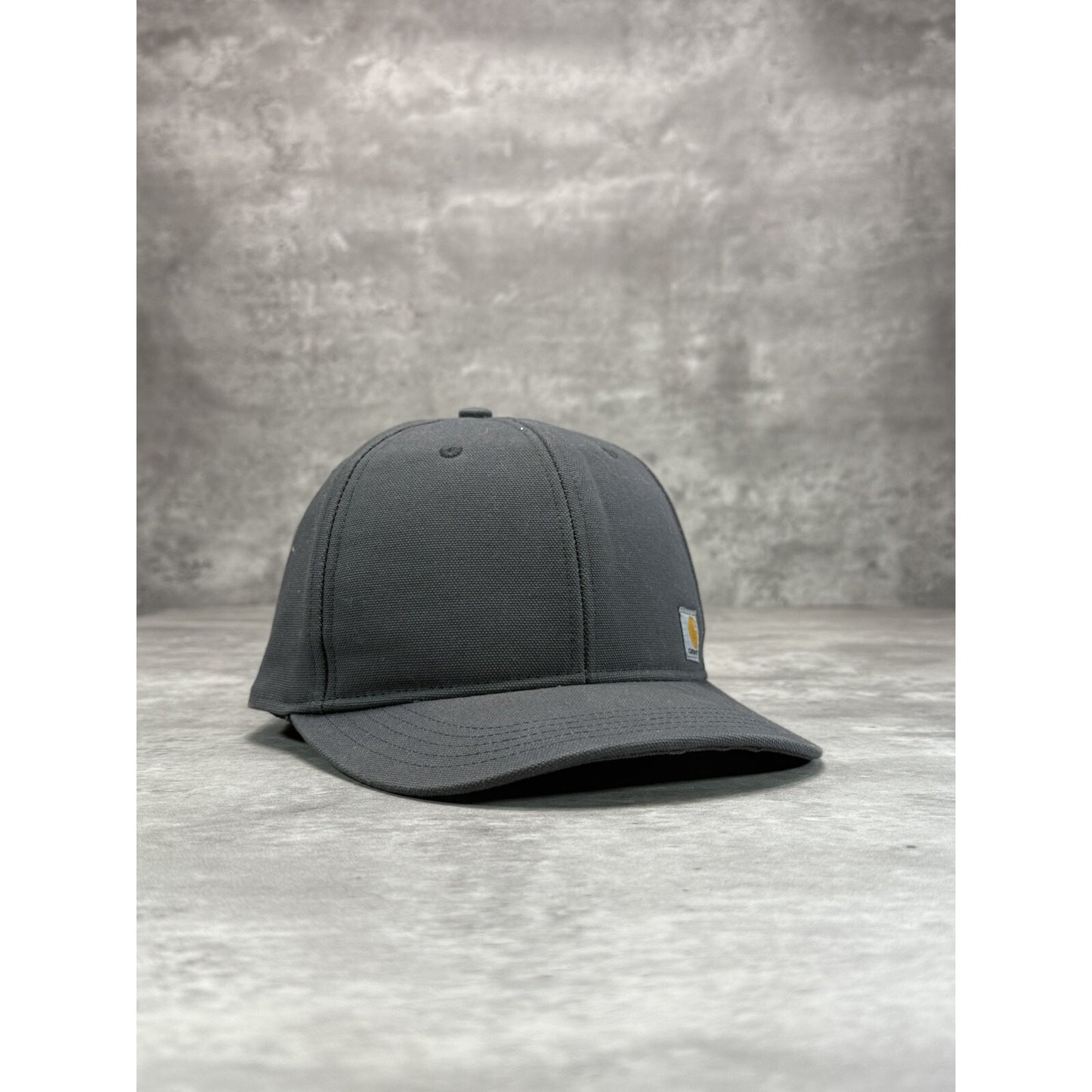 Carhartt Canvas Workwear Embroidered Patch Snapback Hat OSFA Gray