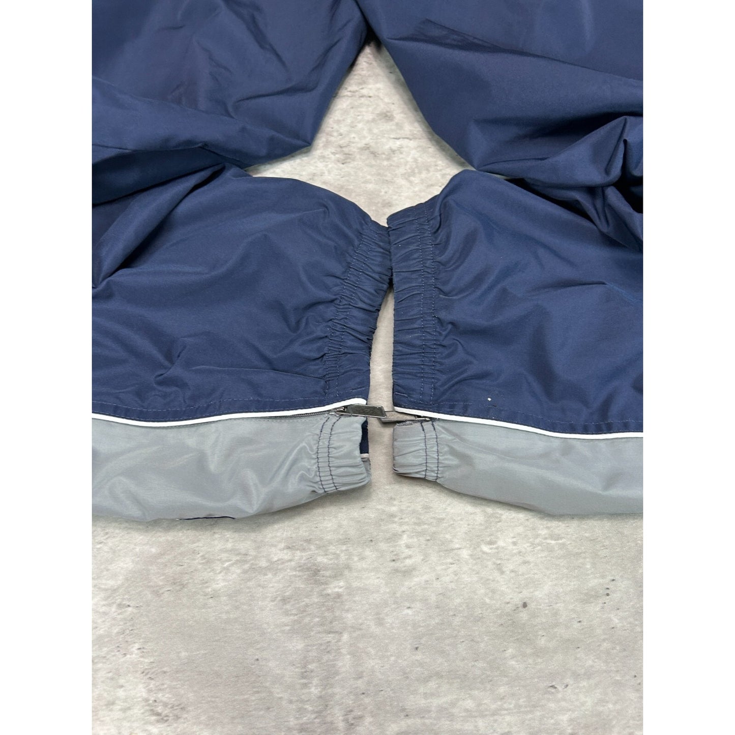 Vintage 2000s Reebok Embroidered Logo Nylon Track Pants Size XL Navy Blue