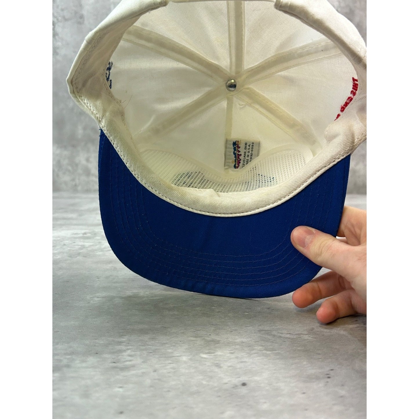 Vintage 90s Freight Truck Embroidered Two Tone Snapback Hat OSFA