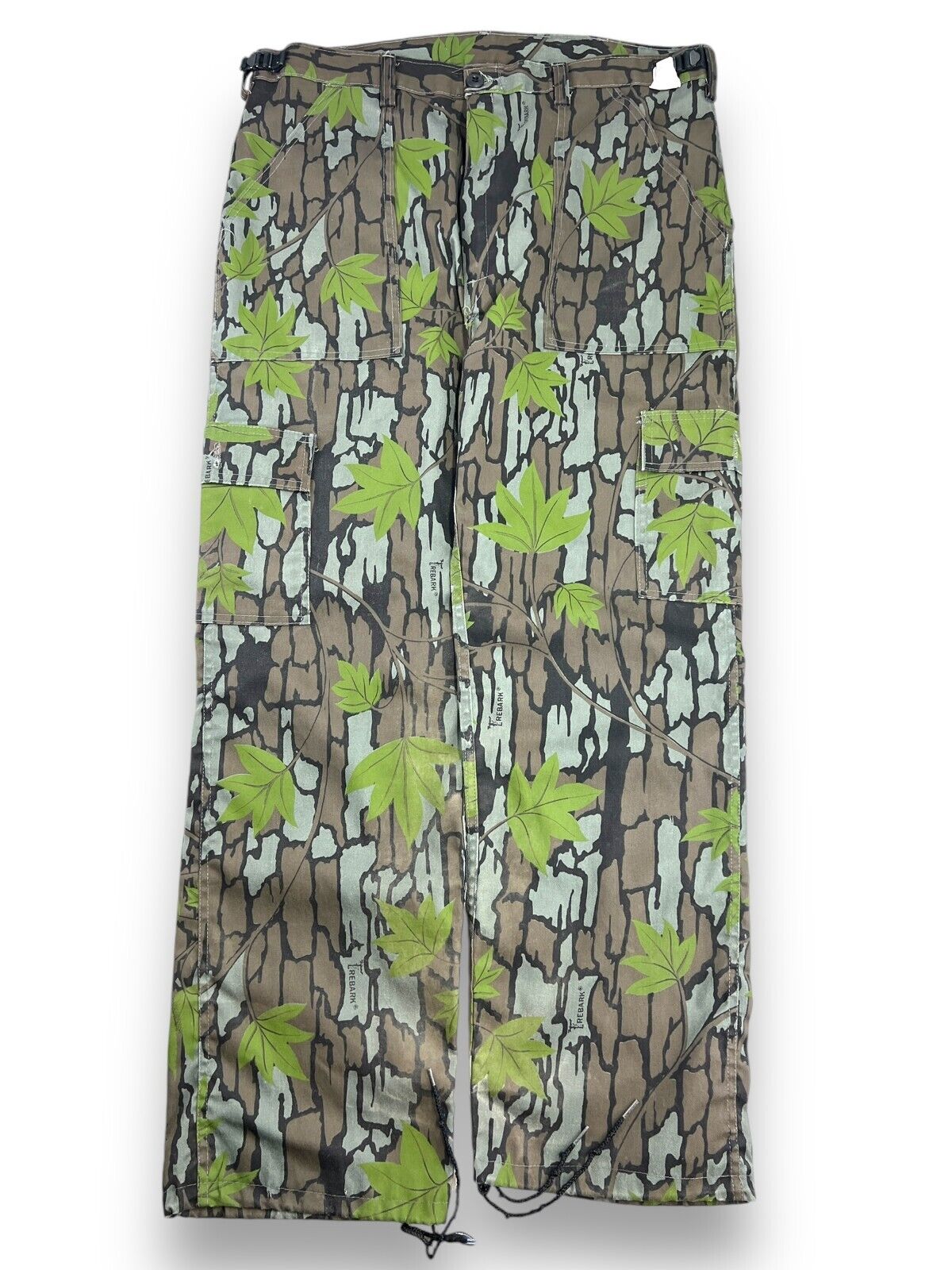 Vintage 90s Tree Bark Camo Hunting Style Cargo Pants Size Large