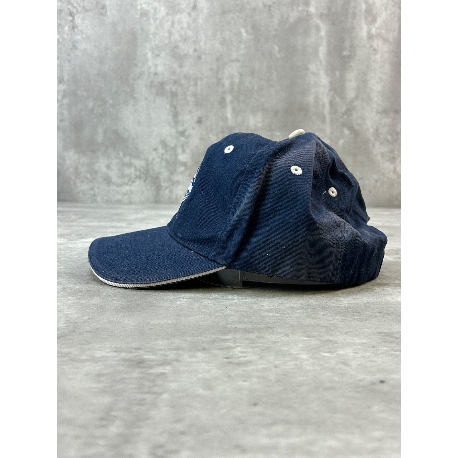 Vintage Pabst Blue Ribbon Embroidered Logo Beer Promo Strapback Hat OSFA