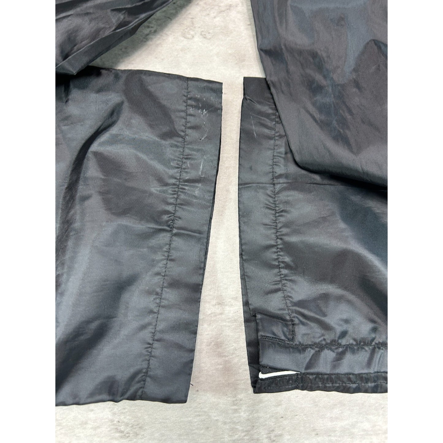 Vintage 90s Side Piping Nylon Track Pants Size Medium Black