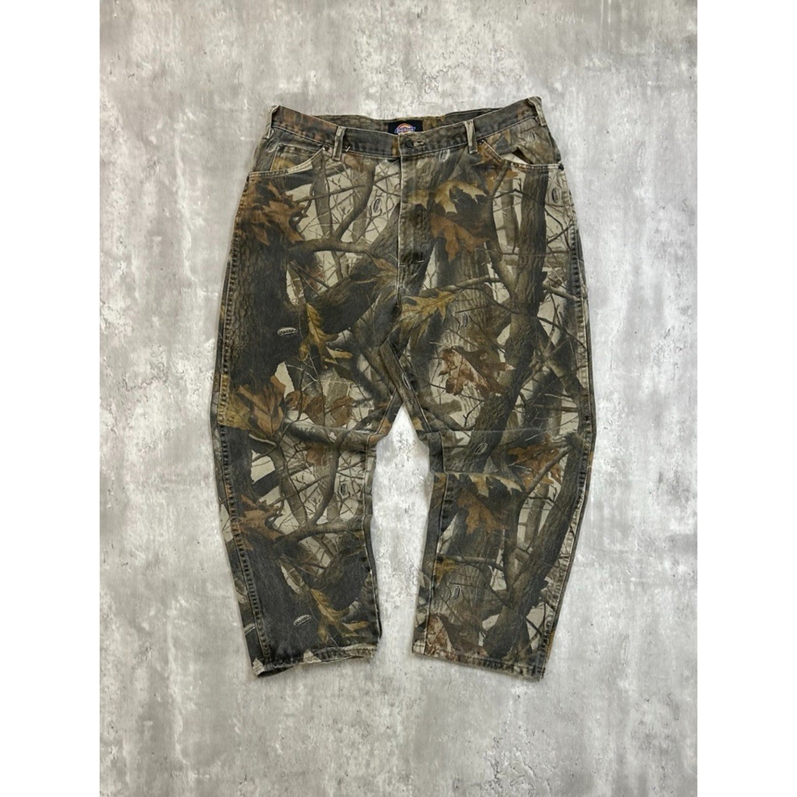 Vintage Dickies Realtree Hardwoods Tree Camo Workwear Hunting Pants Size 37