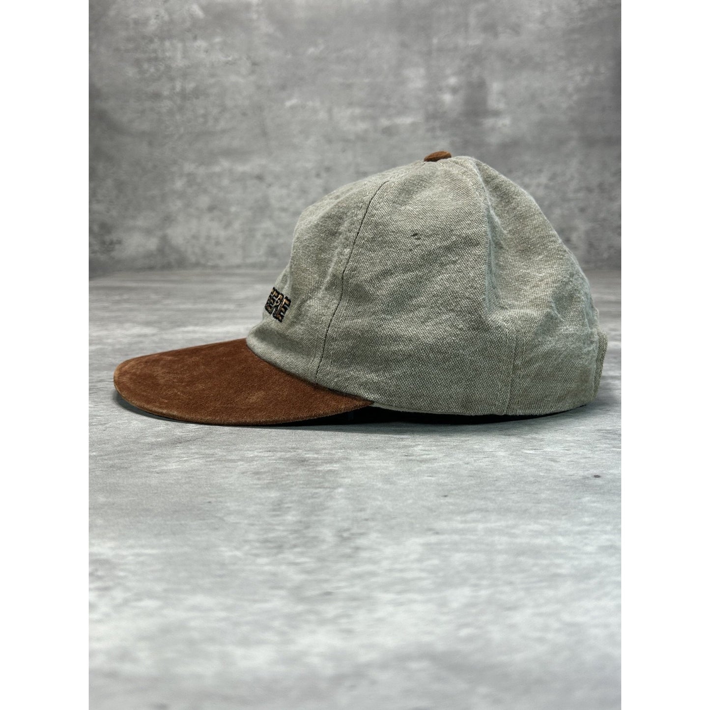 Vintage 90s John Deere Tractors Embroidered Spellout Strapback Hat OSFA