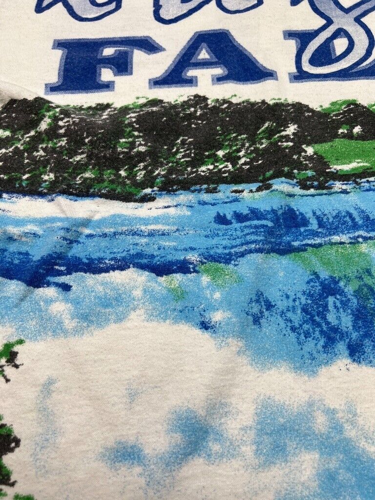 Vintage 90s Niagara Falls Waterfall Destination AOP T-Shirt Size XL White