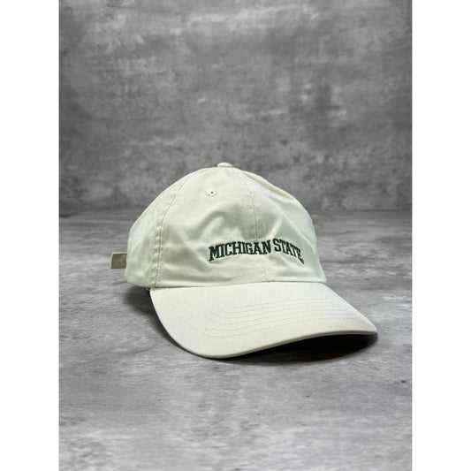 Vintage Michigan State Spartans NCAA Embroidered Spellout Strapback Hat OSFA
