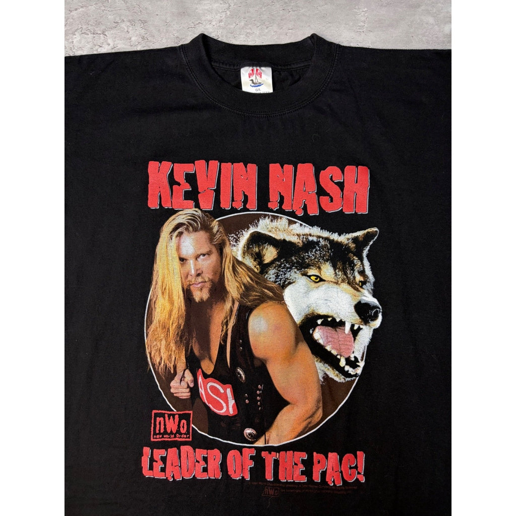 1998 Kevin Nash WWF Leader Of The Pac Wrestling Graphic T-Shirt Size Large