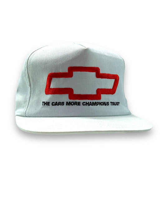 Vtg 80s Chevrolet The Cars More Champions Trust Embroidered Snapback Hat OSFA