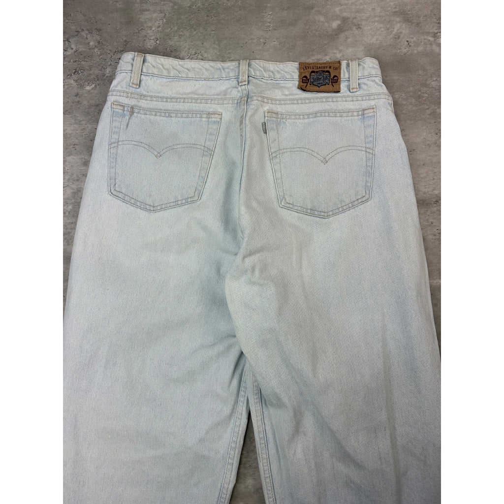 Vintage 90s Levis Silver tab Light Wash Denim Pants Size 34