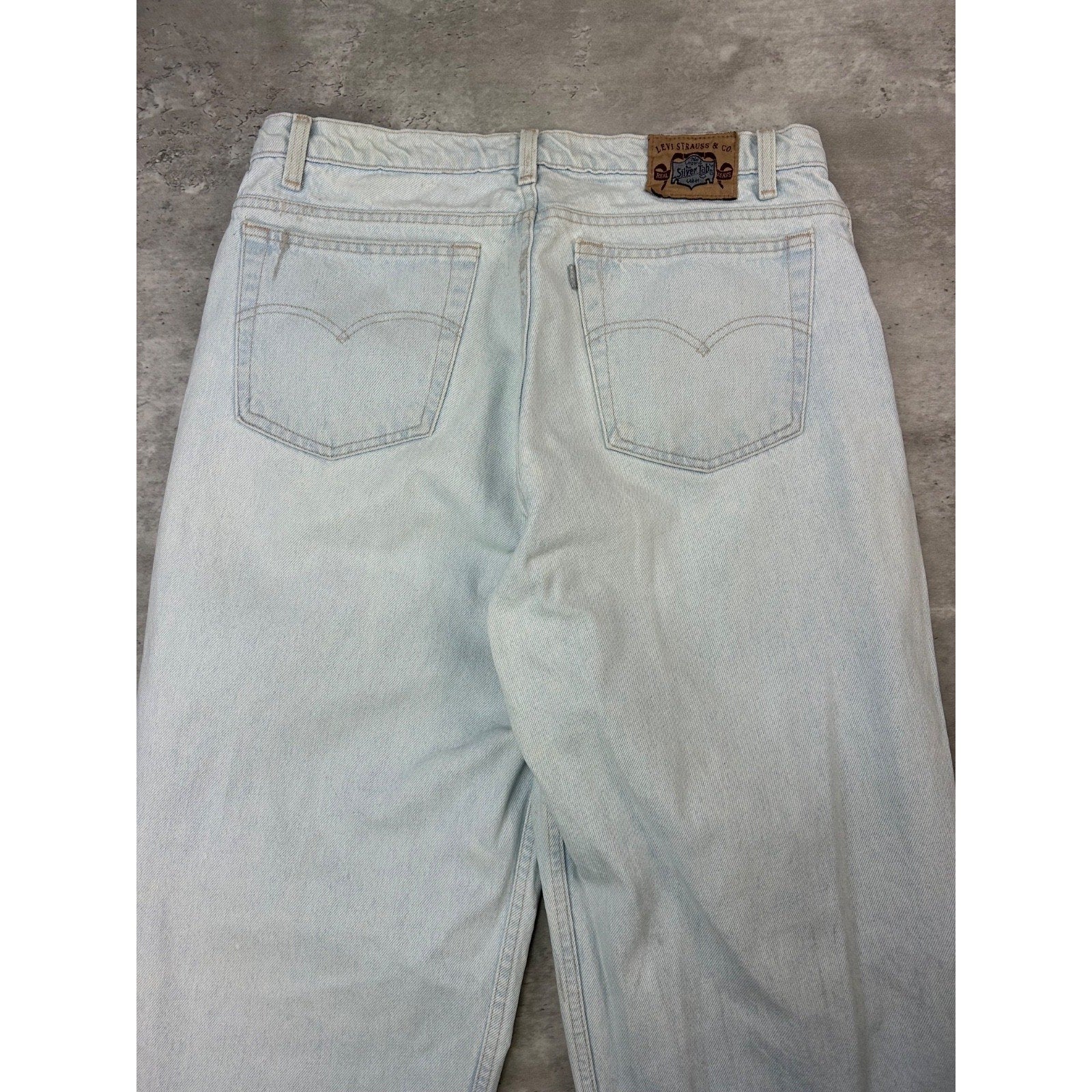 Vintage 90s Levis Silver tab Light Wash Denim Pants Size 34