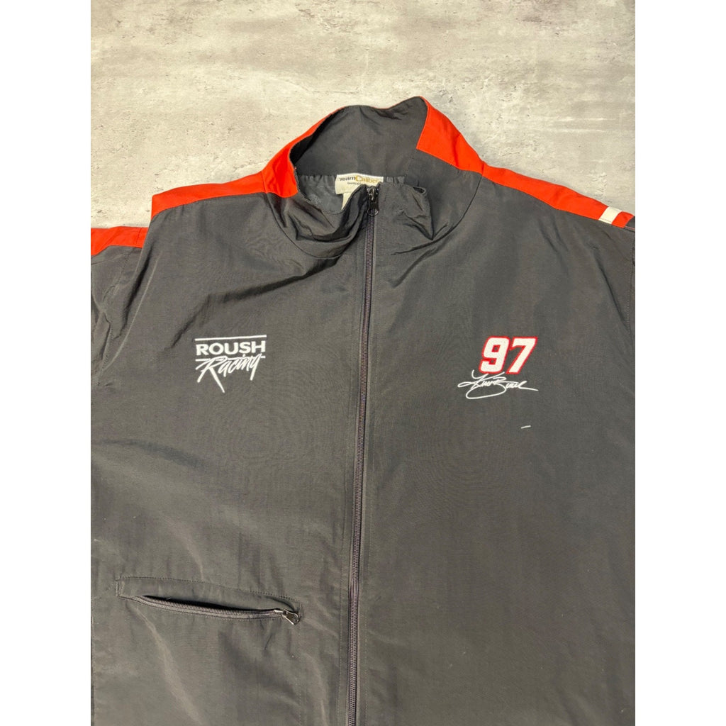Vintage Kurt Busch #97 Nascar Roush Racing Embroidered WindbreakerJacket Sz 2XL