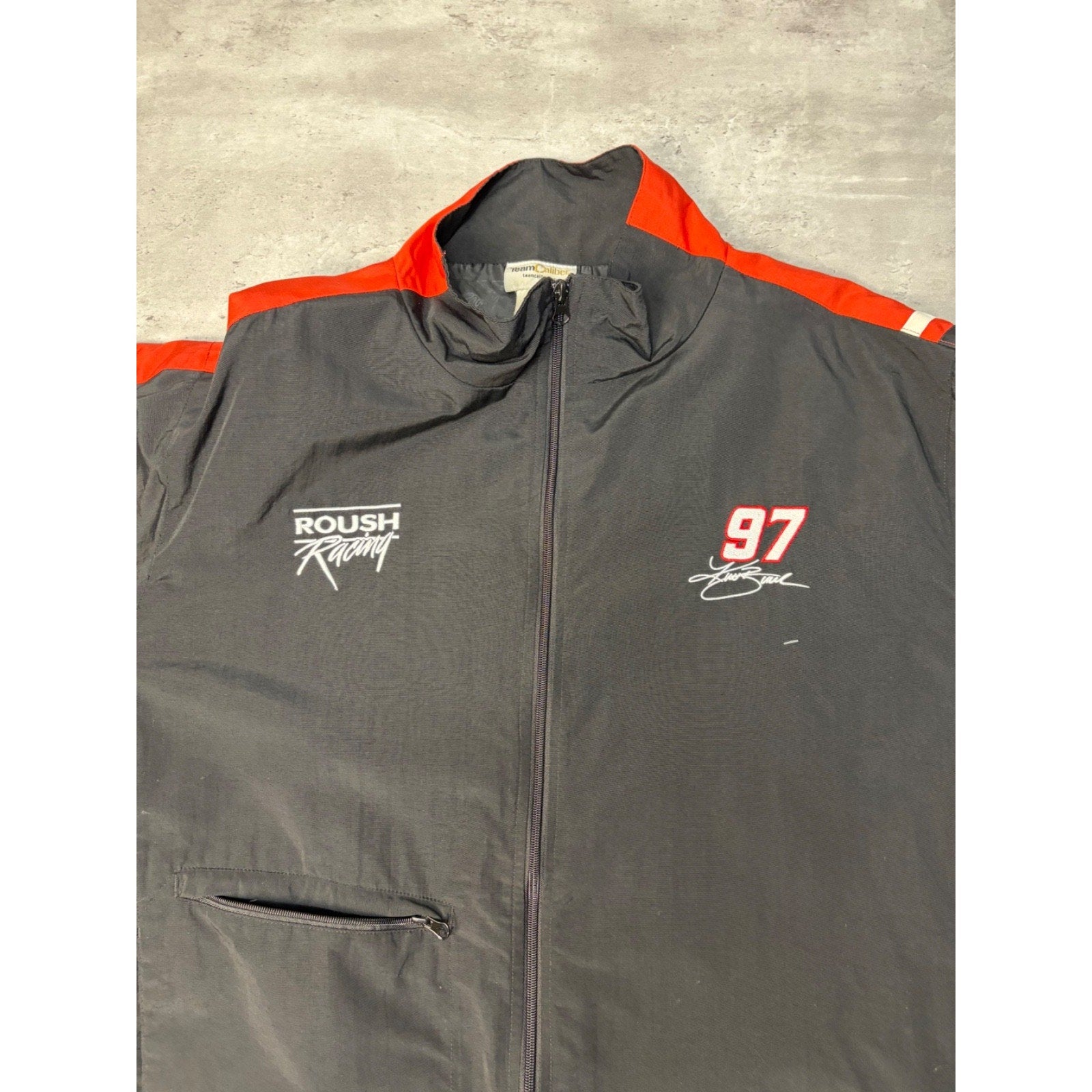 Vintage Kurt Busch #97 Nascar Roush Racing Embroidered WindbreakerJacket Sz 2XL
