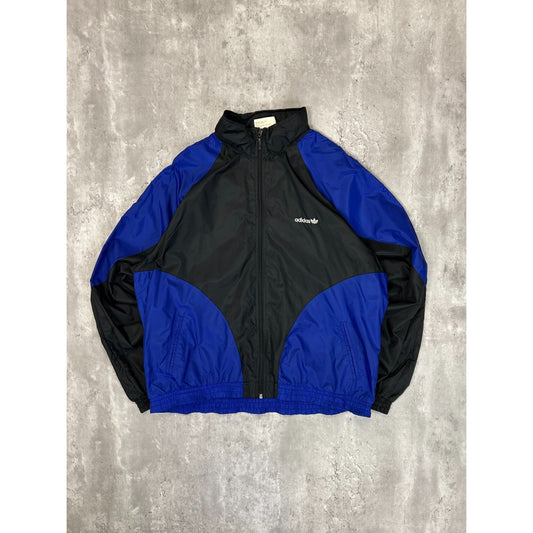 Vintage 90s Adidas Embroidered Trefoil Windbreaker Jacket Size Large