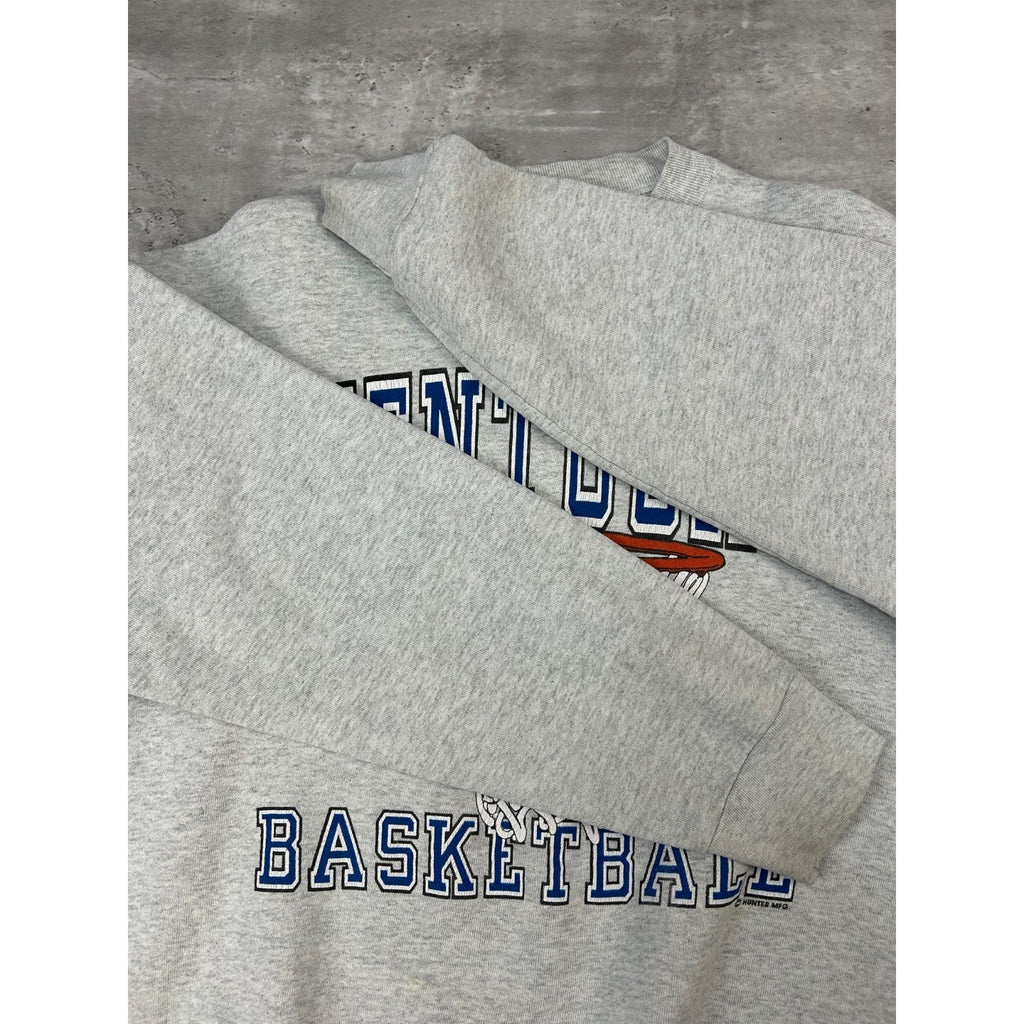 Vintage 90s Kentucky Wildcats NCAA Basketball Graphic Sweatshirt Size Large