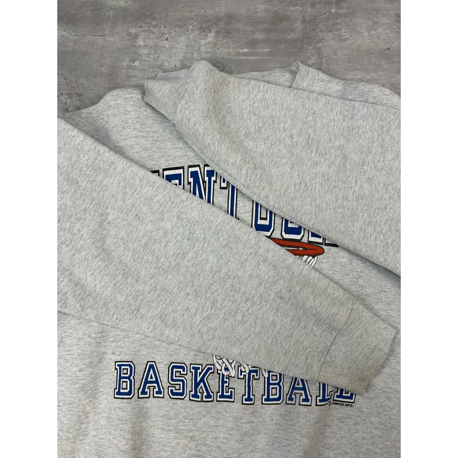 Vintage 90s Kentucky Wildcats NCAA Basketball Graphic Sweatshirt Size Large