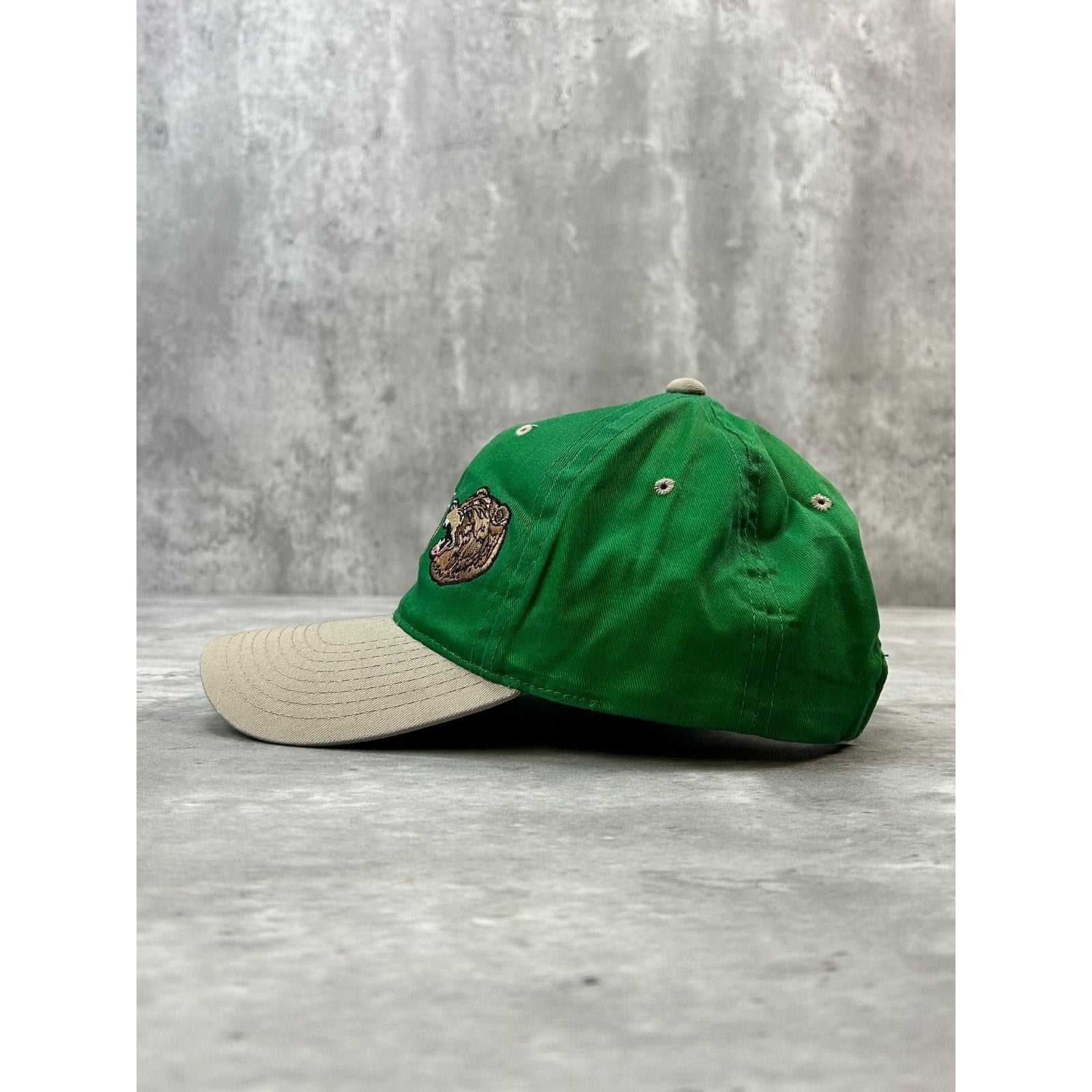 Vintage 90s Grizzly Industrial Embroidered Spellout Snapback Hat OSFA