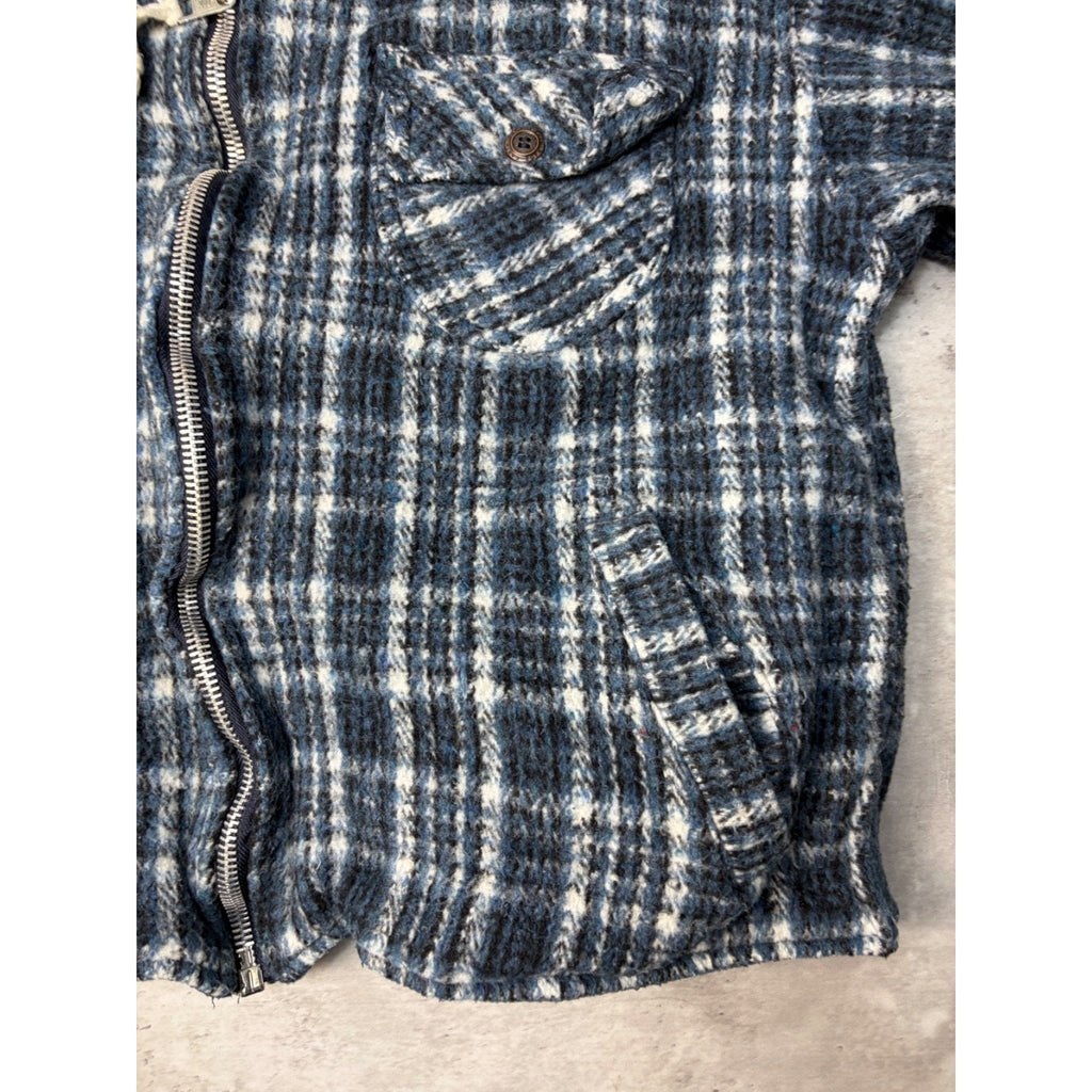Vintage Earth Ragz Plaid Heavyweight Full Zip Jacket Size Large