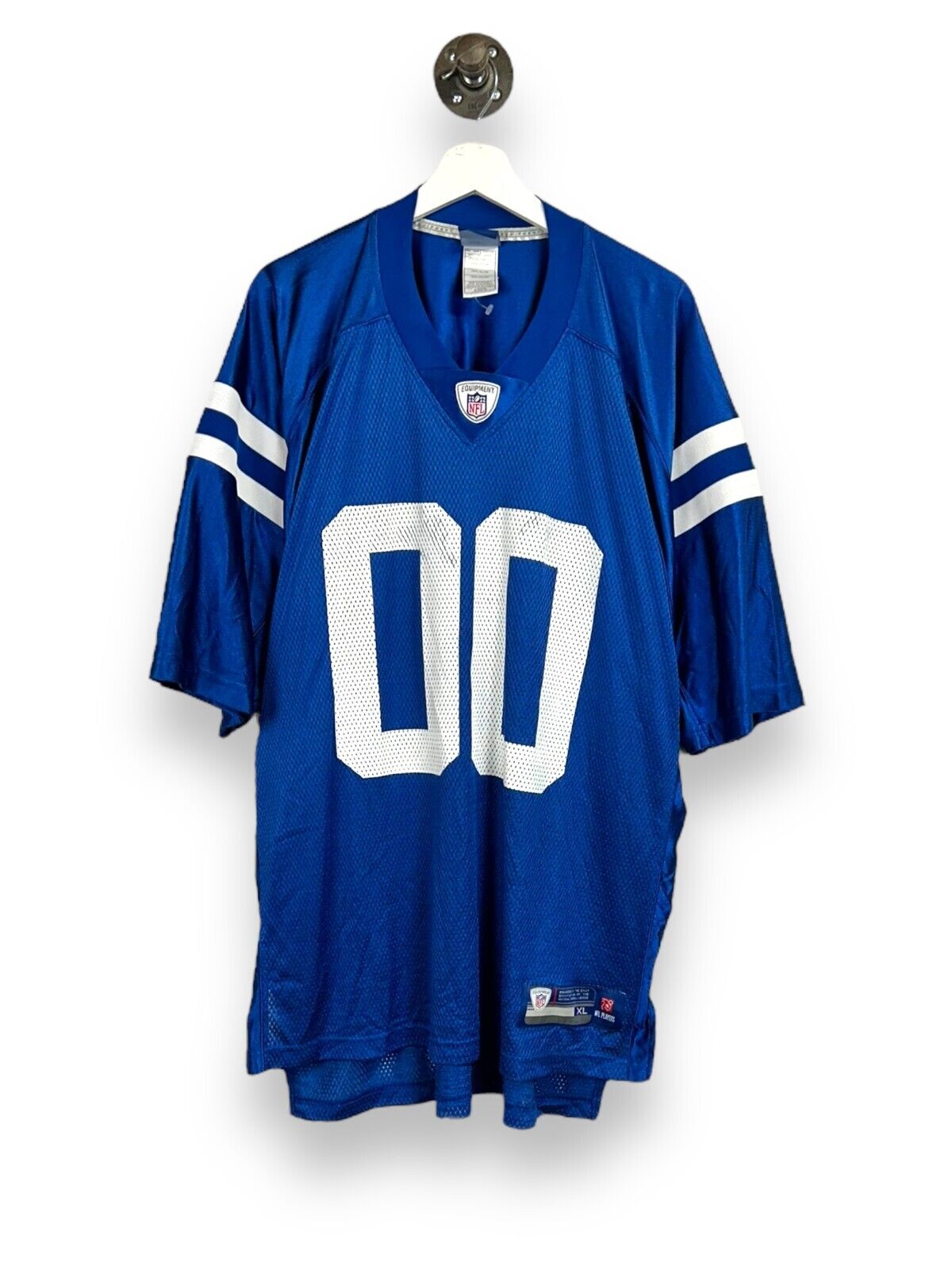 Vintage #00 Indianapolis Colts NFL Reebok Football Jersey Size XL Blue