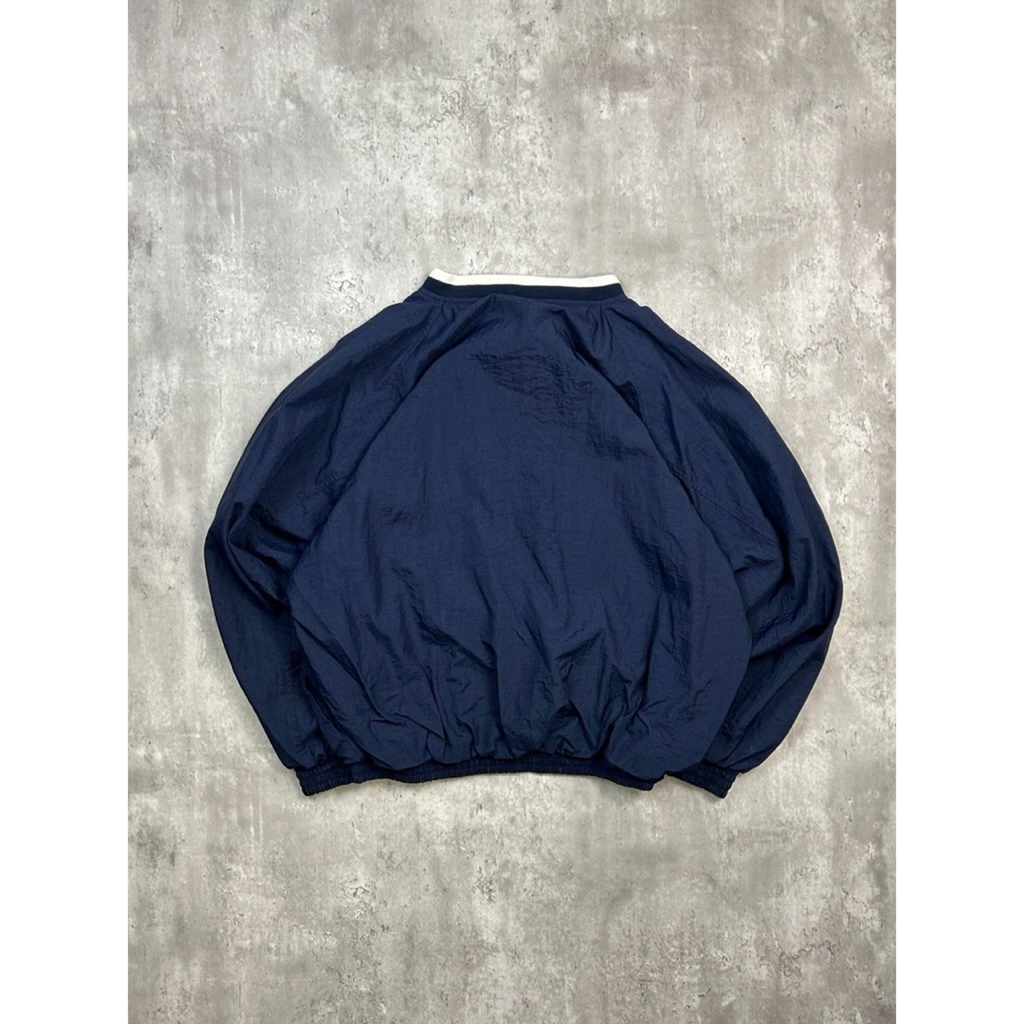 Vintage 90s Notre Dame FIghting Irish NCAA Nylon 1/2 Pullover Jacket Size XL