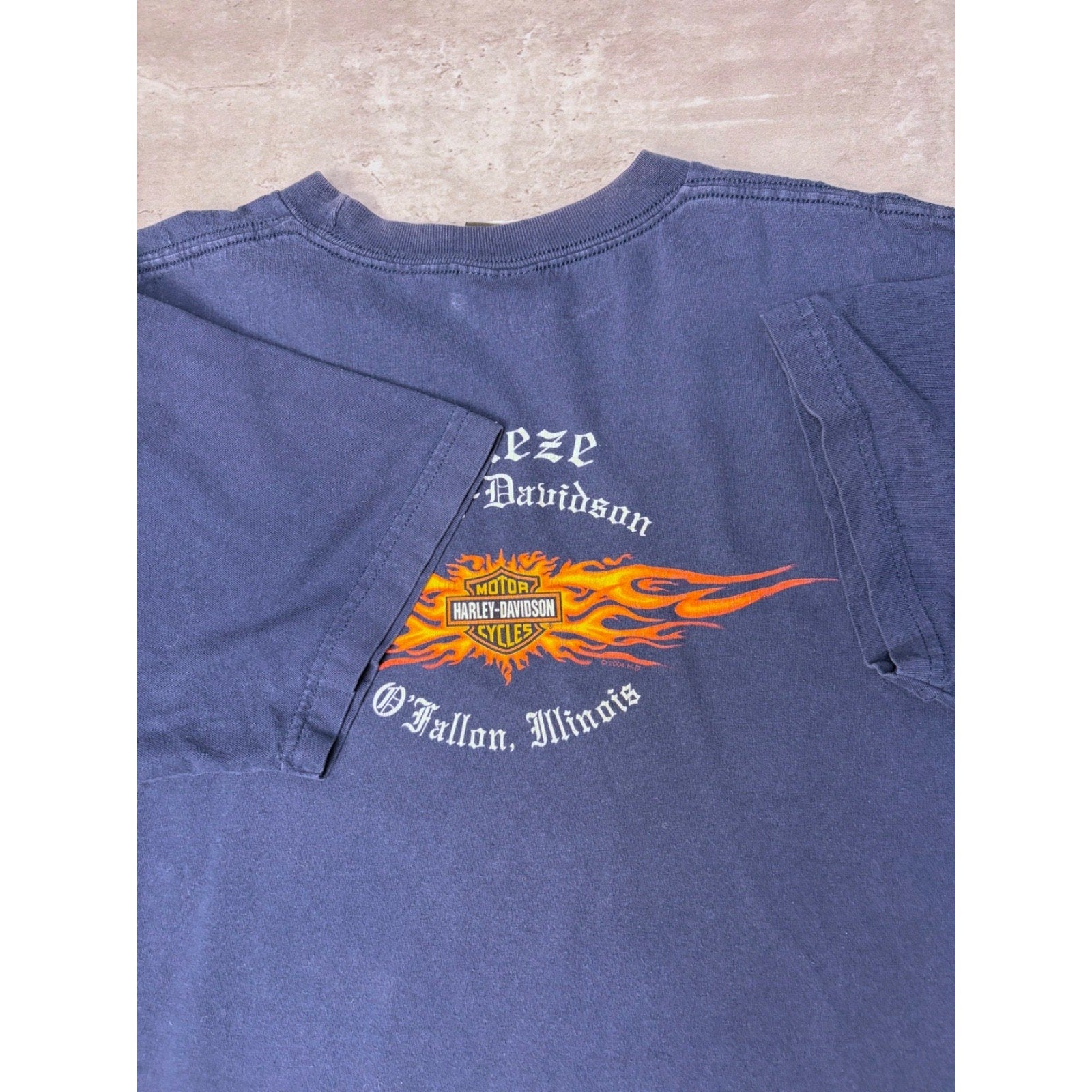 Vintage 2007 Harley Davidson Emblem Graphic Spellout T-Shirt Size XL