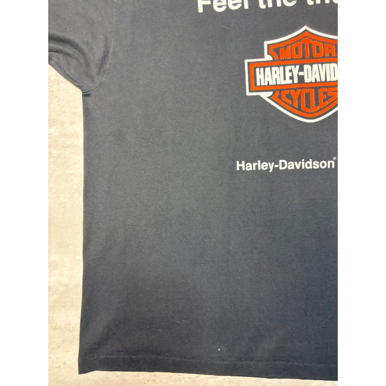 Vintage Harley Davidson Eyewear Feel The Thunder Graphic T-Shirt Size XL