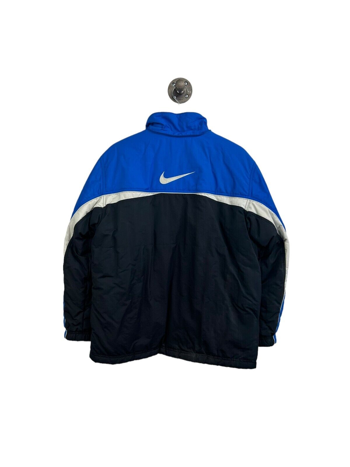 Vintage Y2K Nike Embroidered Logo Reversible Fleece/Nylon Jacket Size Small