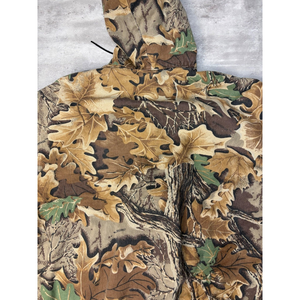Vintage Walls Thermal Lined Advantage Tree Camo Full Zip Hooded Jacket Size 2XL