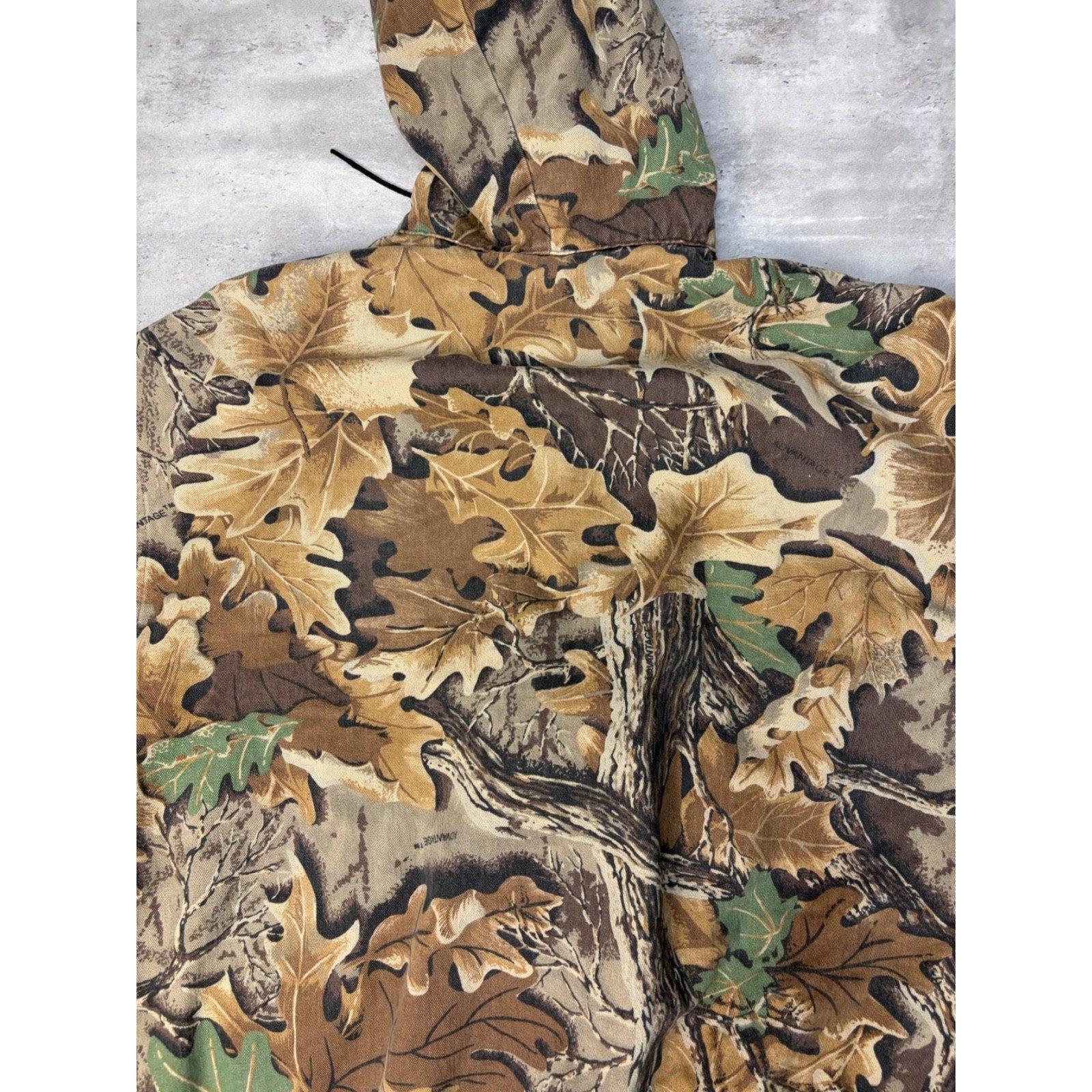 Vintage Walls Thermal Lined Advantage Tree Camo Full Zip Hooded Jacket Size 2XL