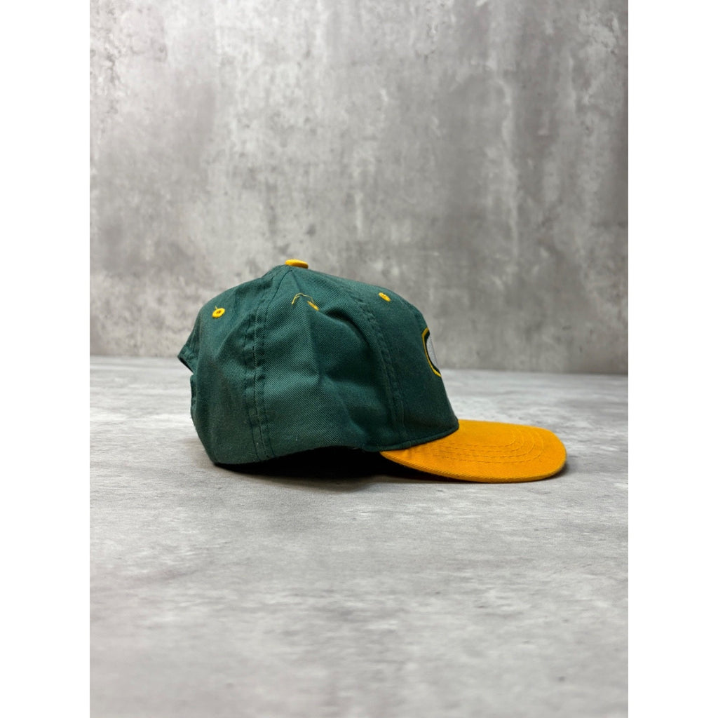 Vintage 90s Green Bay Packers NFL Embroidered Logo Snapback Hat OSFA YOUTH
