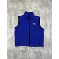 Vintage Eddie Bauer EBTEK Embroidered Spellout Fleece Vest Sweatshirt Size Small