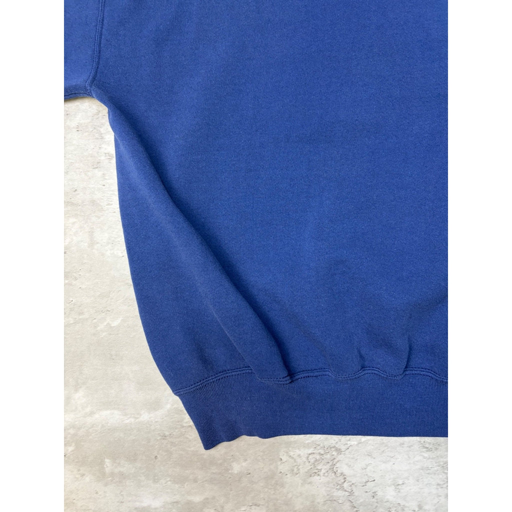 Vintage 90s Russell Athletics Blank Pullover Blue Crewneck Sweatshirt Size 2XL