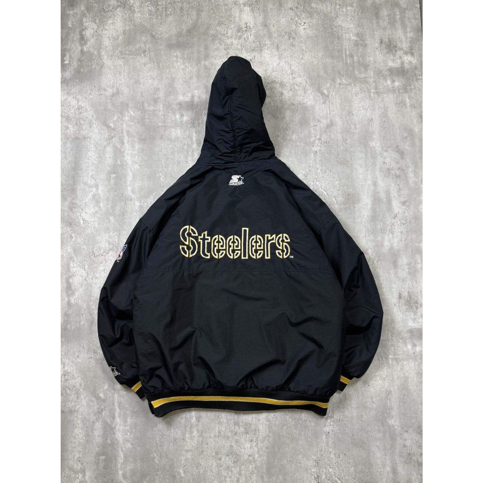 Vintage Pittsburgh Steelers NFL Insulated Starter Bomber Jacket Size