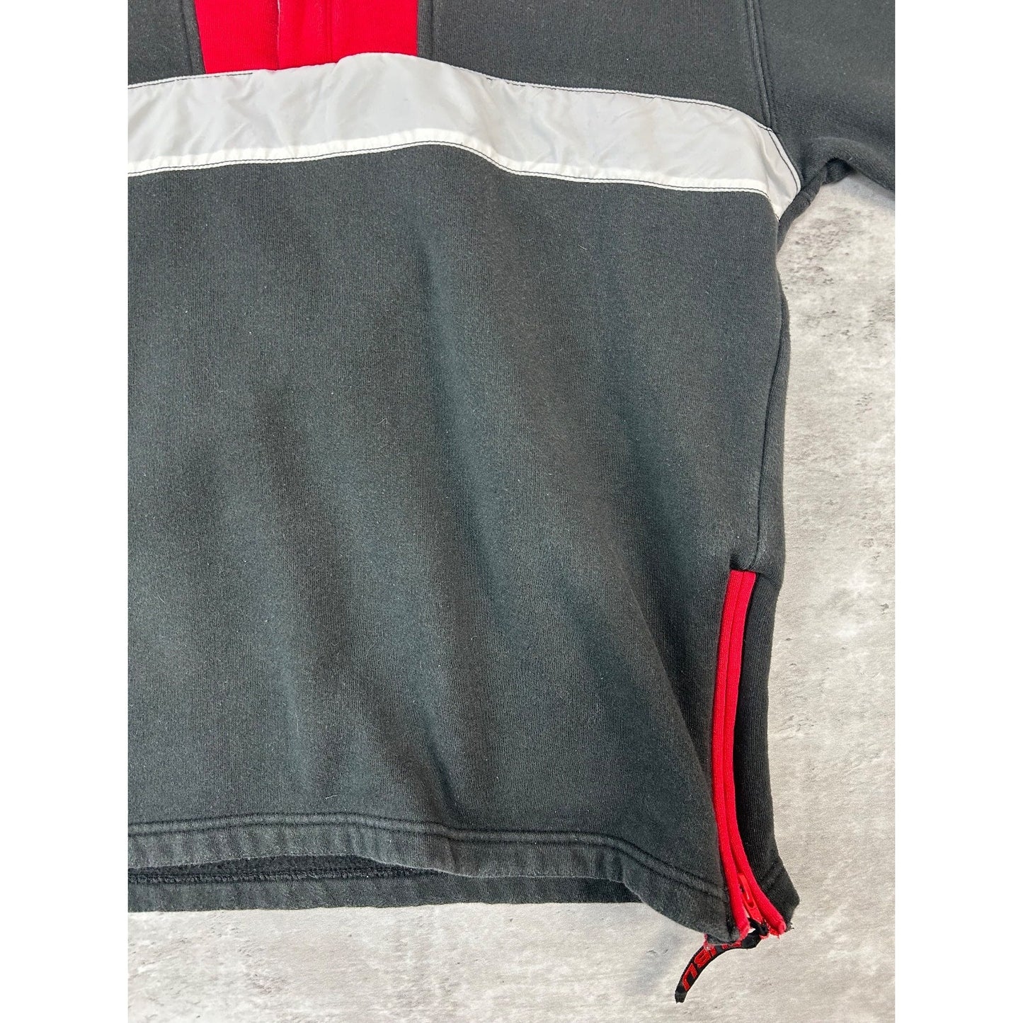 Vintage Y2K Fubu Embroidered 1/4 Button Pullover Sweatshirt Size YOUTH Large