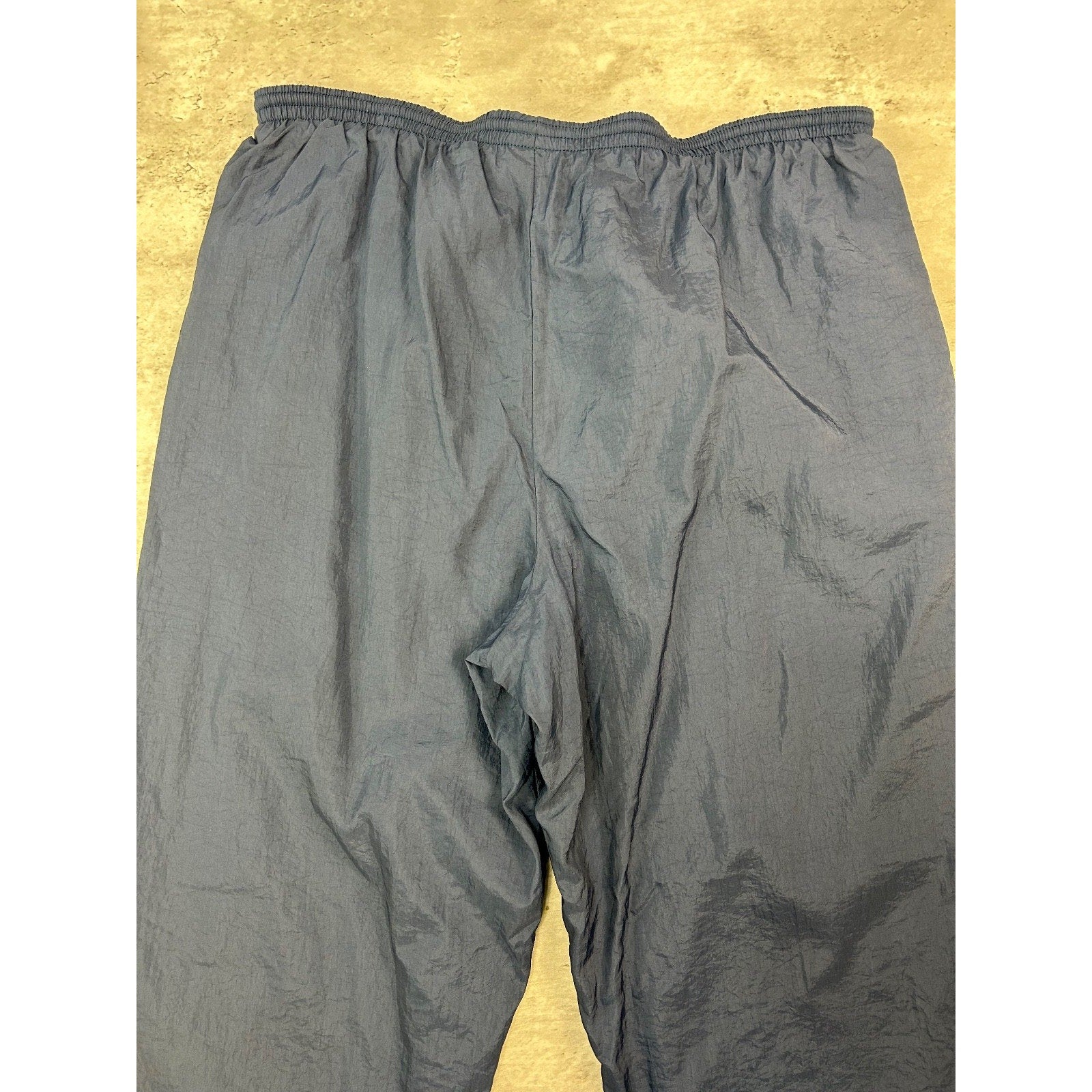 Vintage 2000s Nike Tonal Embroidered Logo Nylon Track Pants Size Large
