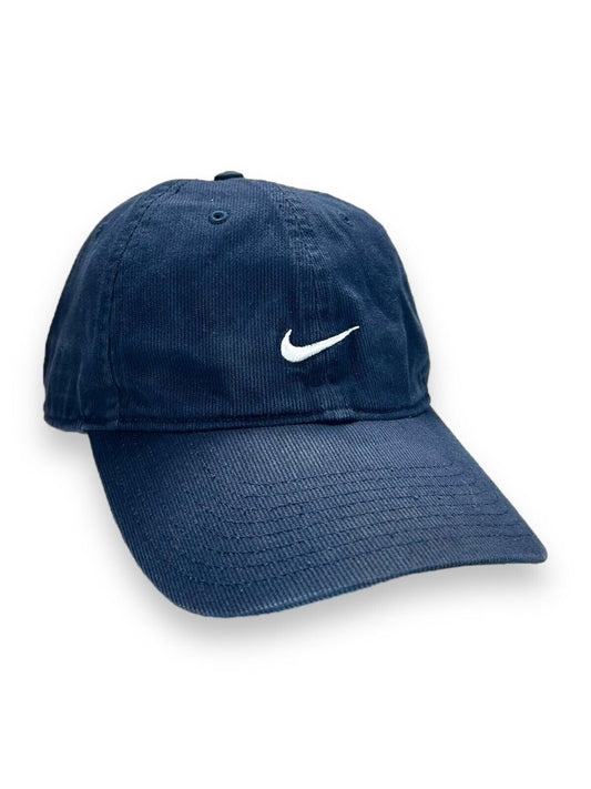 Vintage Y2K Nike Embroidered Mini Swoosh Strapback Hat OSFA Blue